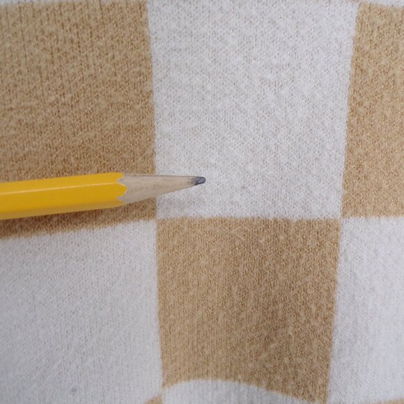 Show Me Your MuMu Sweater Beige Check Knit Pullover Crew Neck Women's Size Small - Picture 14 of 14